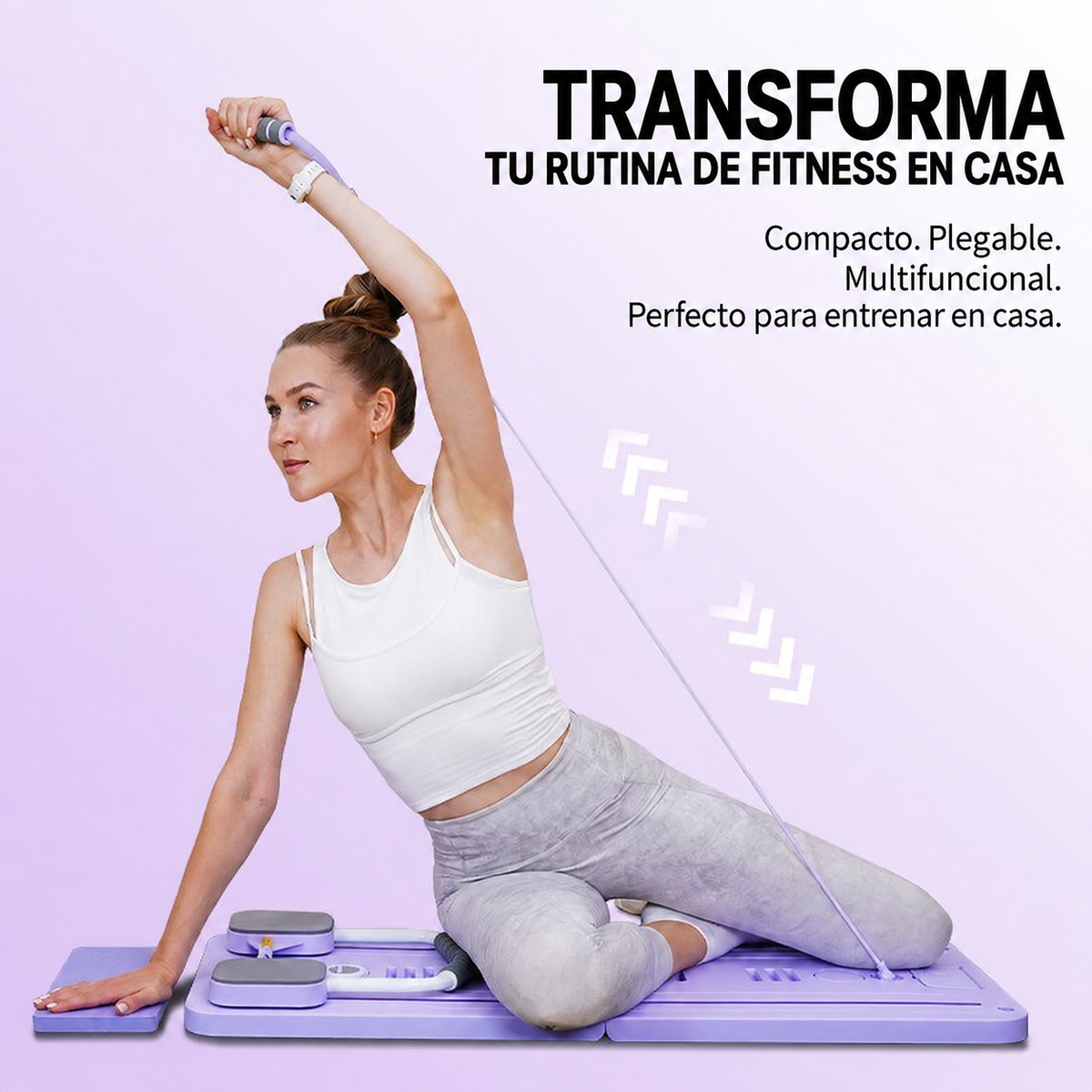 Tabla de Pilates Plegable Premium – Entrenador Todo en Uno para Todo el Cuerpo