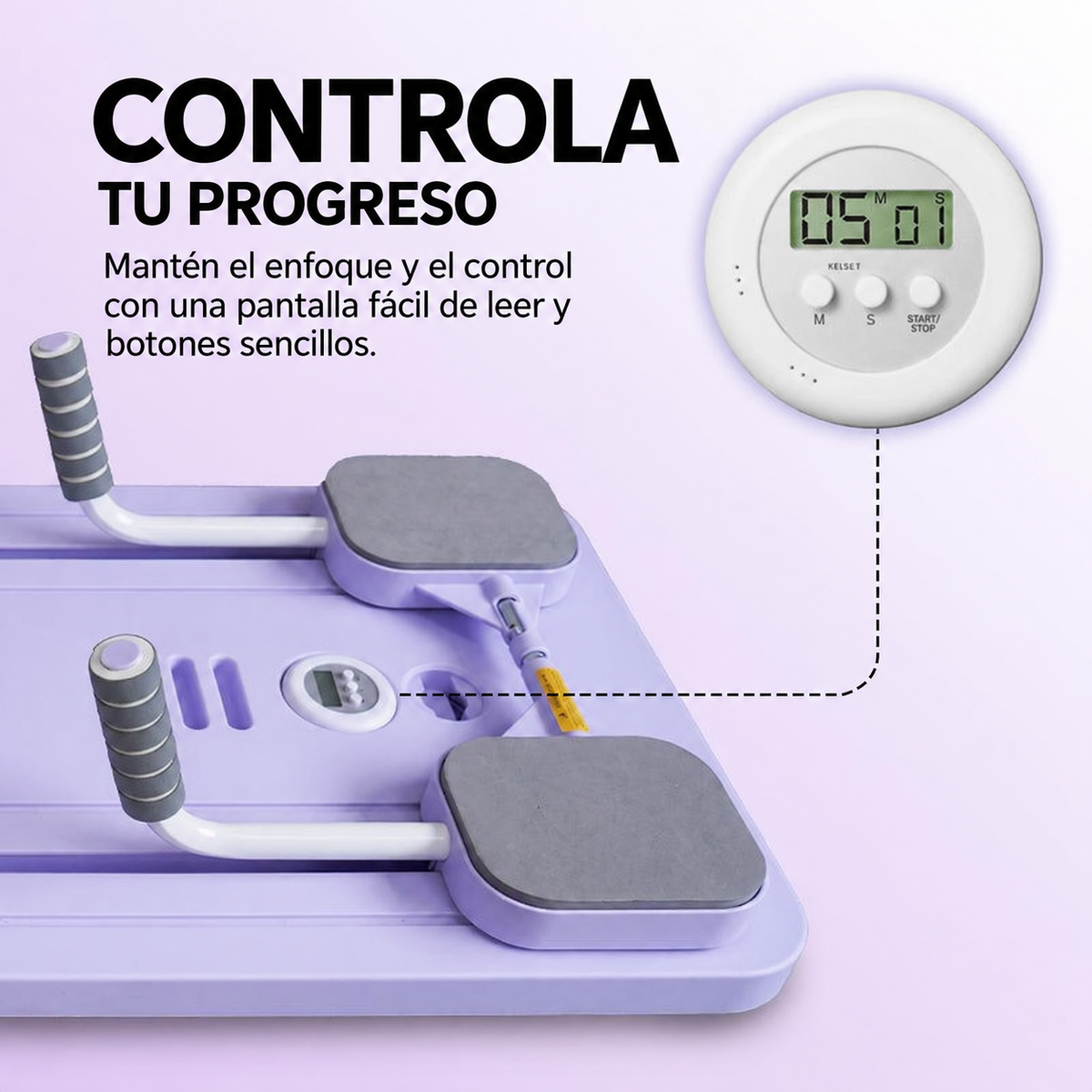 Tabla de Pilates Plegable Premium – Entrenador Todo en Uno para Todo el Cuerpo